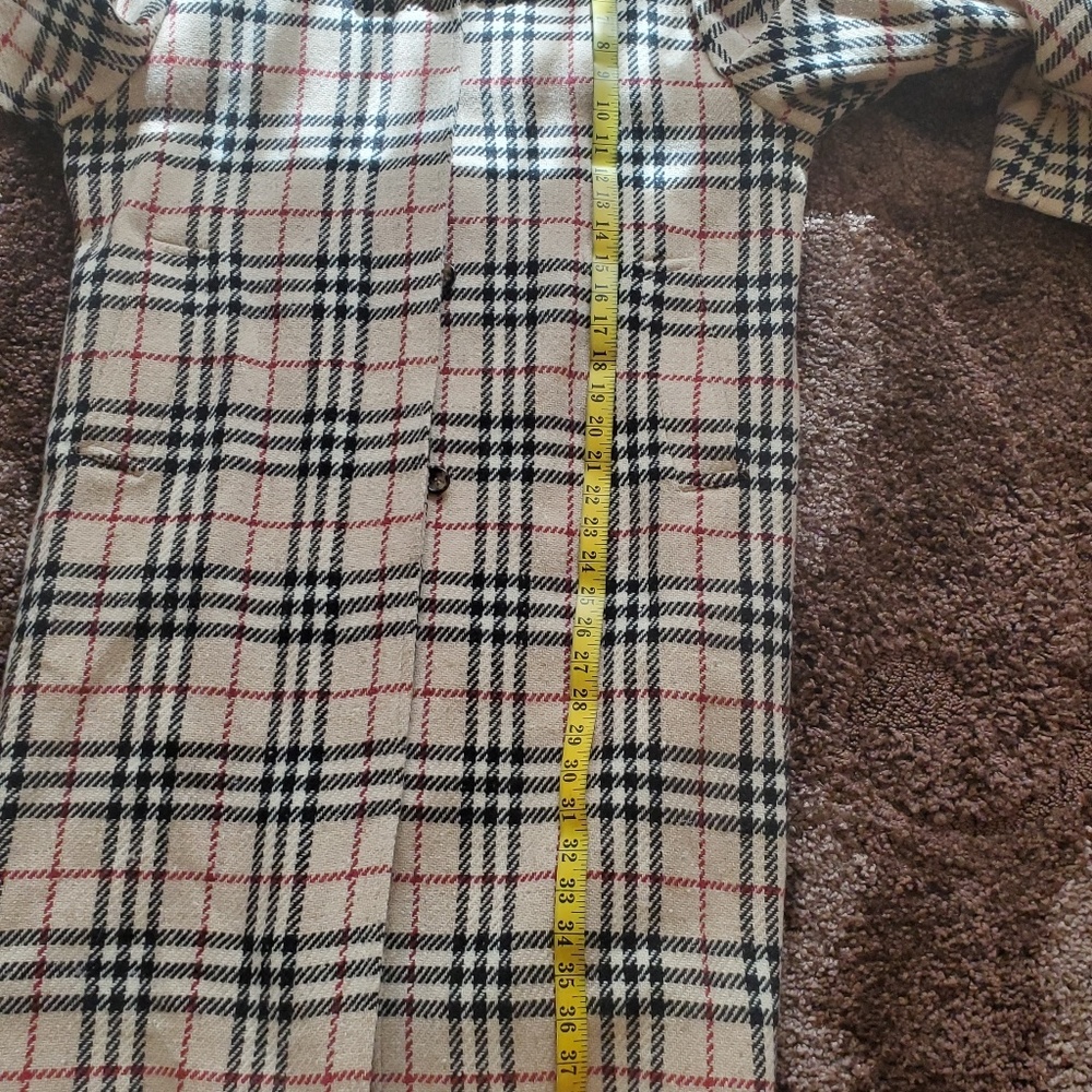 Burberry 100%wool trench Coat women's
